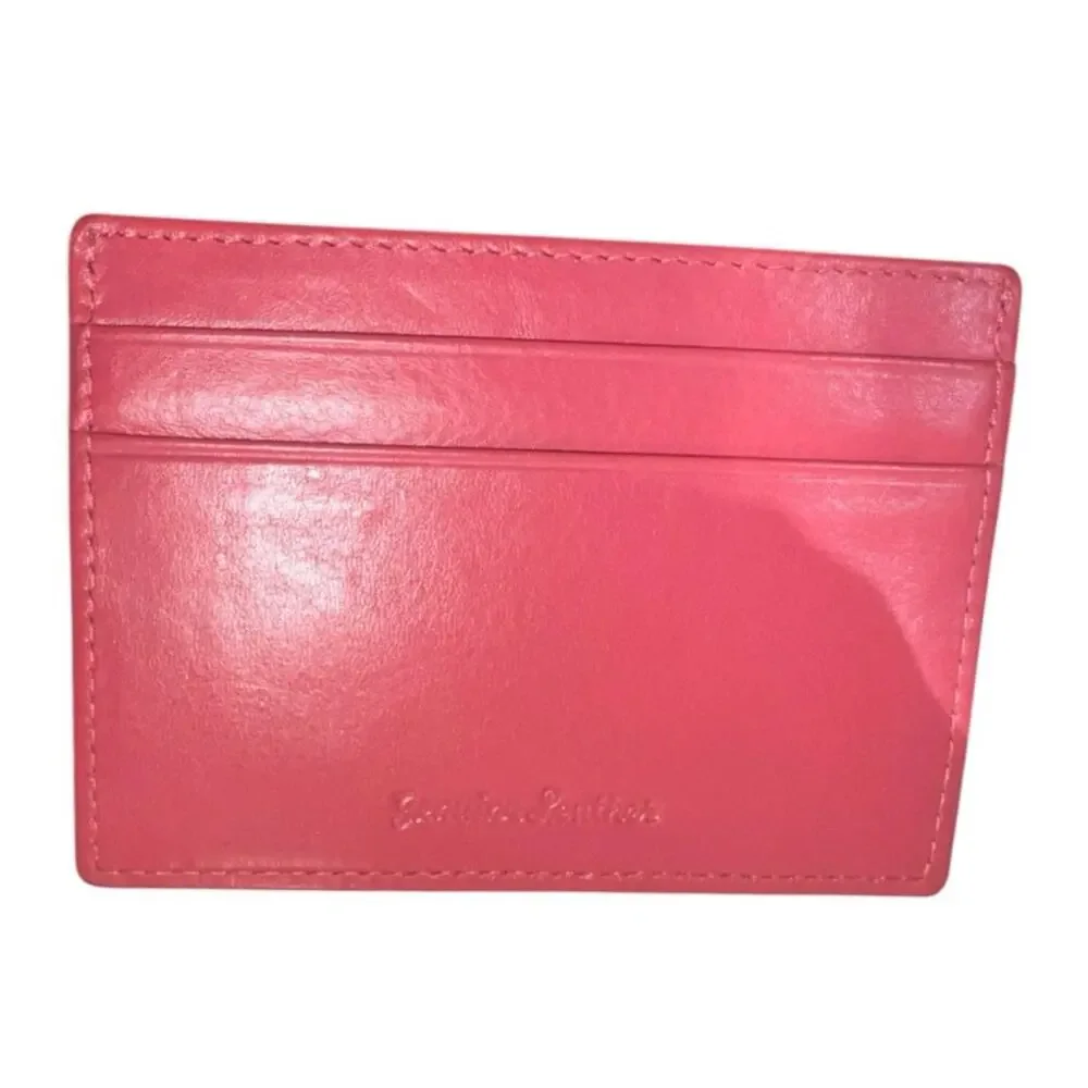 Leather Coin Holder Pouch with Key Ring in Barbiecore Pink, New without Tag